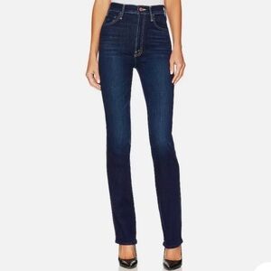 MOTHER High Waisted Double Rider Skimp. Size 28. Women’s straight-leg jeans.